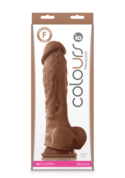 dildo realistico in silicone con ventosa fallo vaginale anale maxi cock nero sex toys 8 caramel