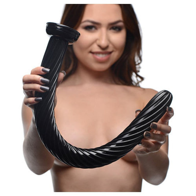 Fallo anale spiral hose hosed anal snake 19 inch
