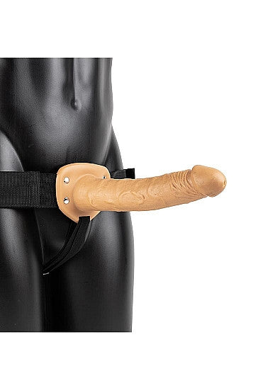 Fallo cavo indossabile Hollow Strap-on without Balls - 10'' / 24,5 cm - Tan