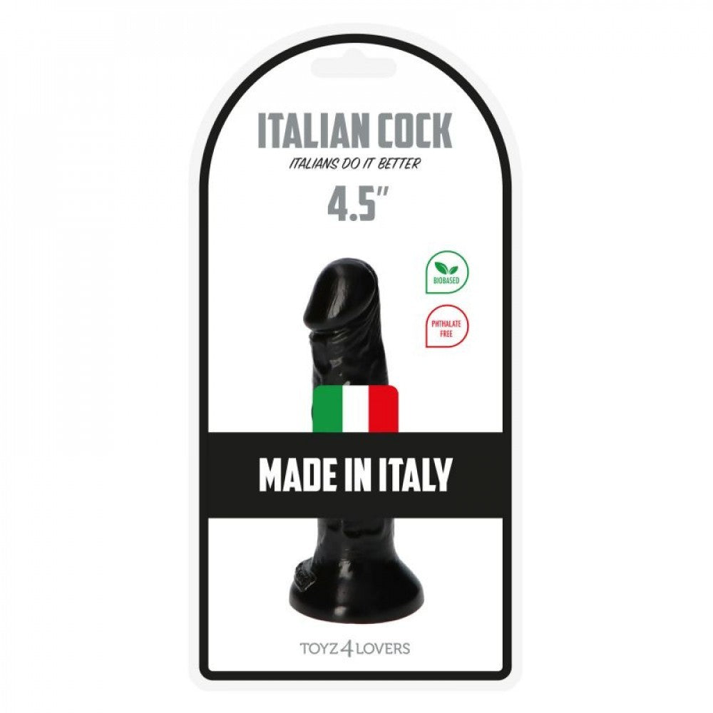 Fallo dildo black Italian Cock 4.5'' Nero