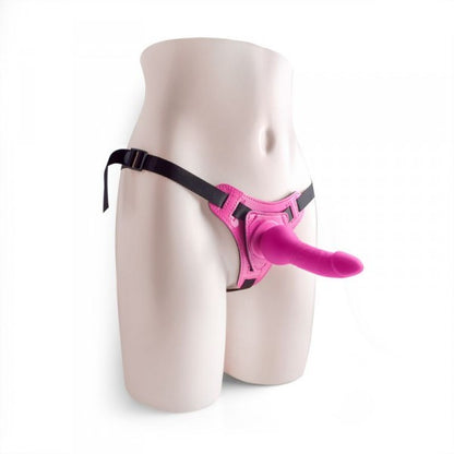 Fallo dildo in silicone strap on indossabile pink vaginale anale sex toys