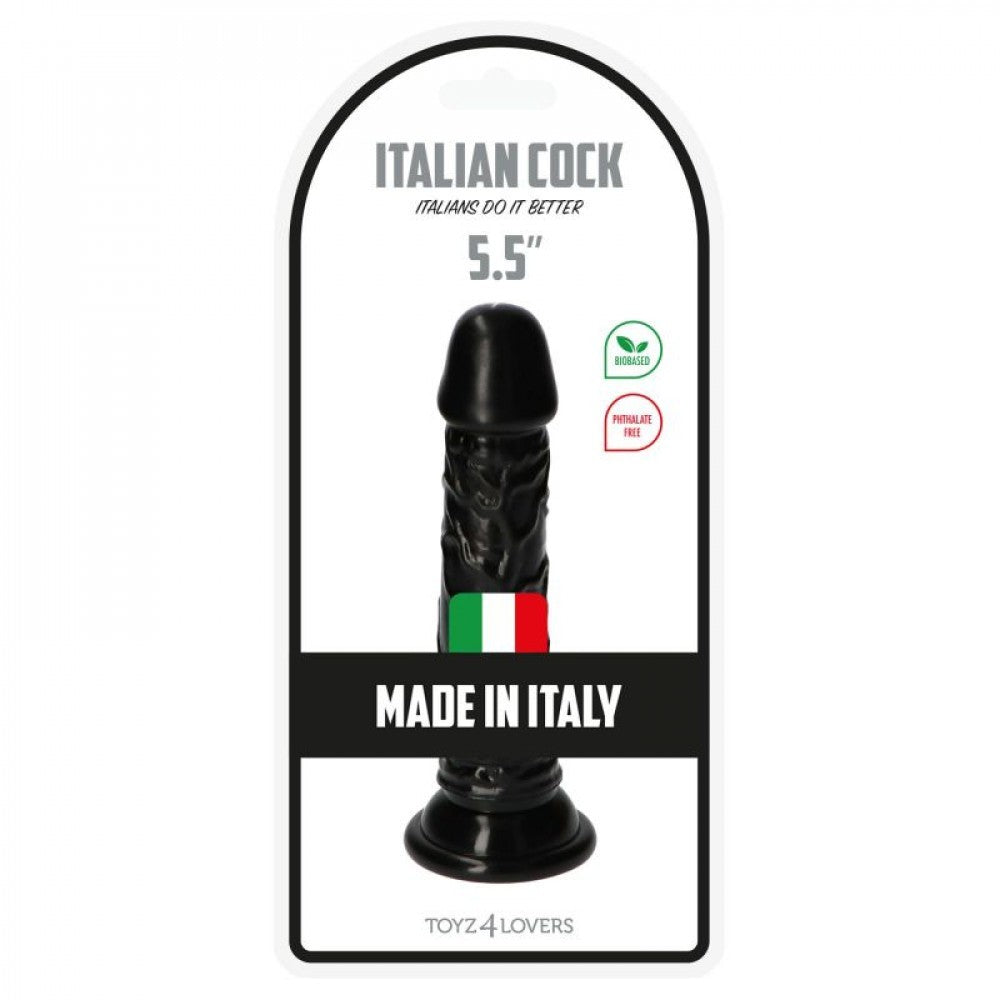 Fallo realistico black Italian Cock 5.5'' Nero