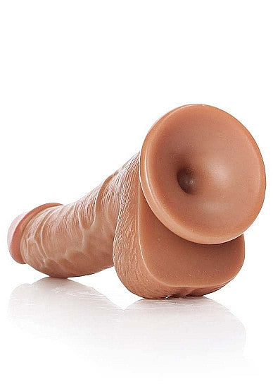Fallo realistico caramello Dildo with Balls and Suction Cup - 6''/ 15,5 cm