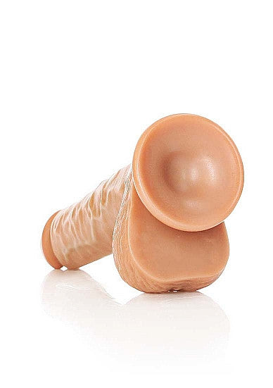 Fallo realistico con ventosa caramello Dildo with Balls and Suction Cup - 7''/ 18 cm