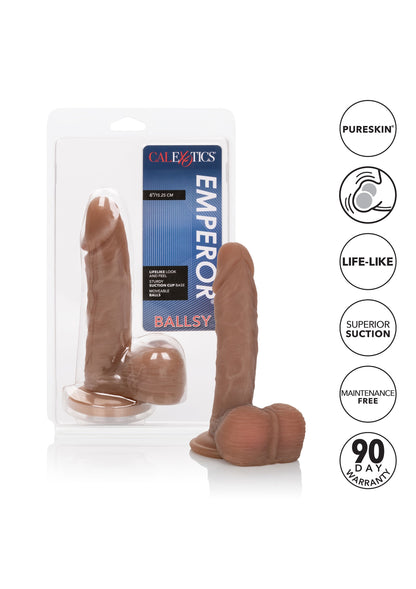 Fallo realistico vaginale anale con ventosa dildo con testicoli morbido