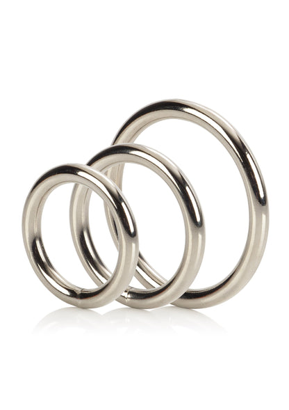 kit anello fallico Silver Ring - 3 Piece Set
