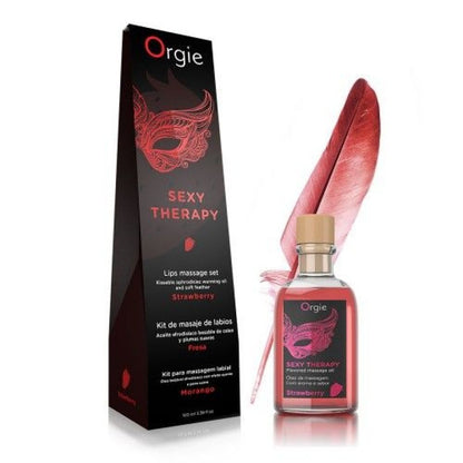 Kit per massaggi commestibile oral sexy therapy fragola orgie