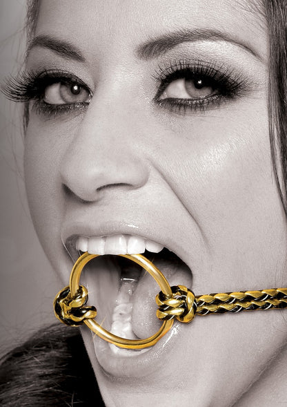 Morso bondage fetish fantasy harness mistress kit set gag ring sex toys gold
