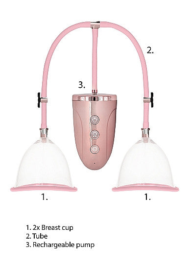 Pompa per seno Automatic Rechargeable Breast Pump Set - Medium - Pink