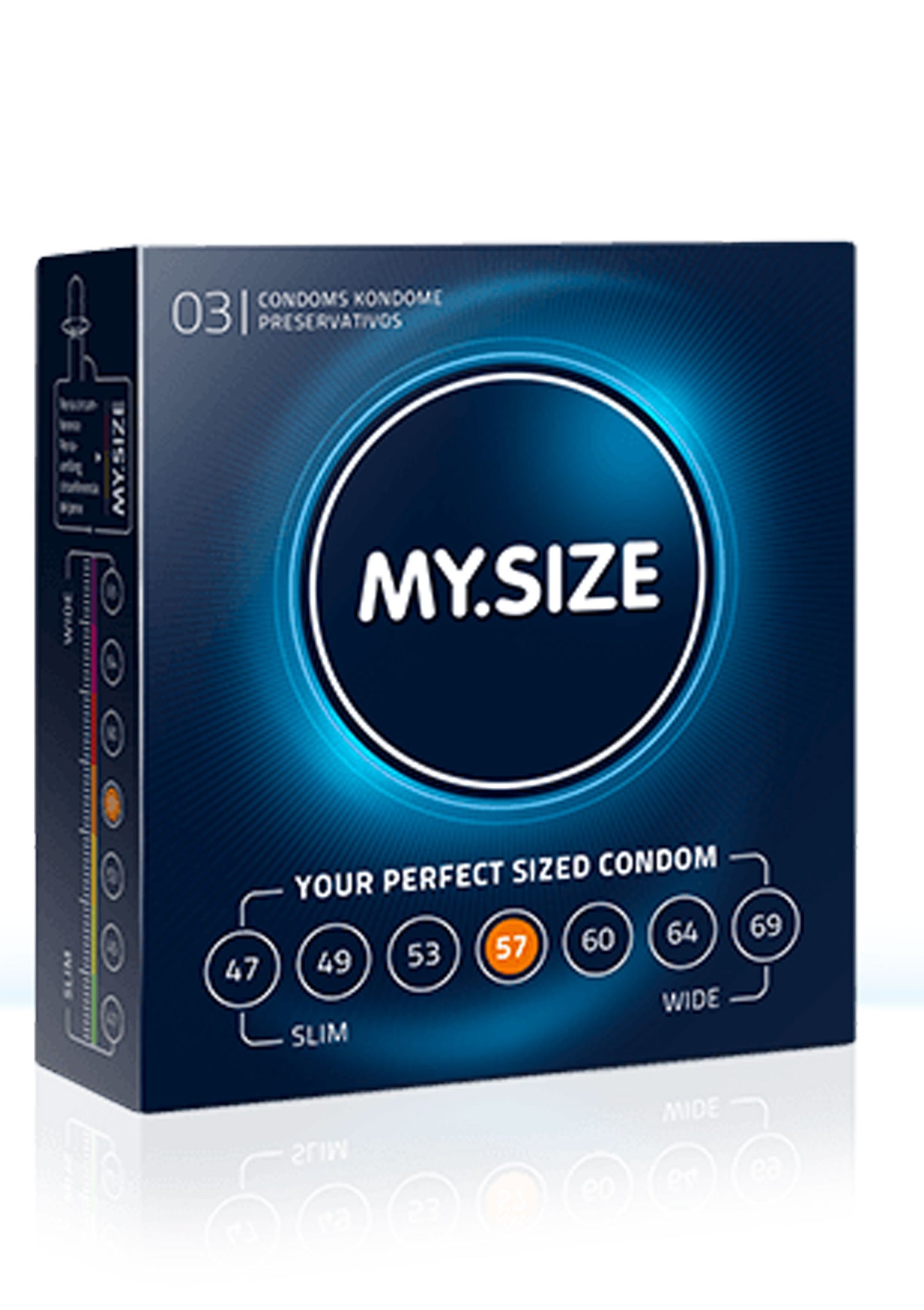 Preservativi MY.SIZE 57mm Condoms 3pcs