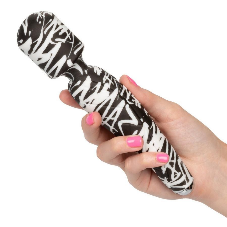 Stimolatore wand vibratore vaginale per clitoride vibromassaggiatore zebra sex toys ricaricabile