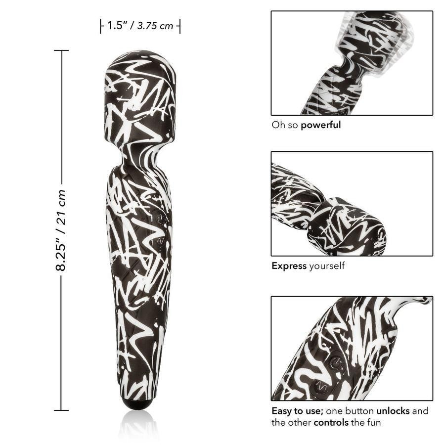Stimolatore wand vibratore vaginale per clitoride vibromassaggiatore zebra sex toys ricaricabile