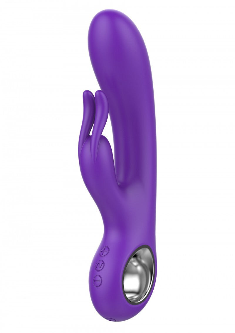 Vibratore rabbit in silicone dildo fallo doppio stimolatore clitoride vibrante sex toy