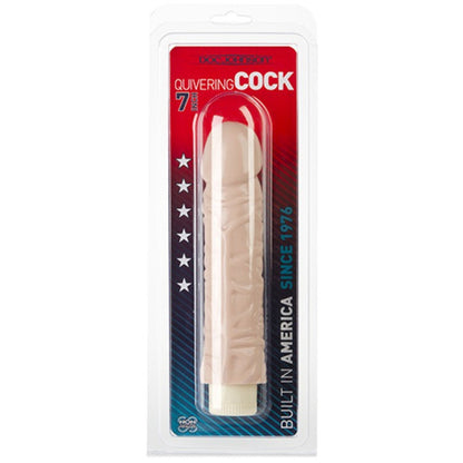 Vibratore realistico quivering cock 7 bianco