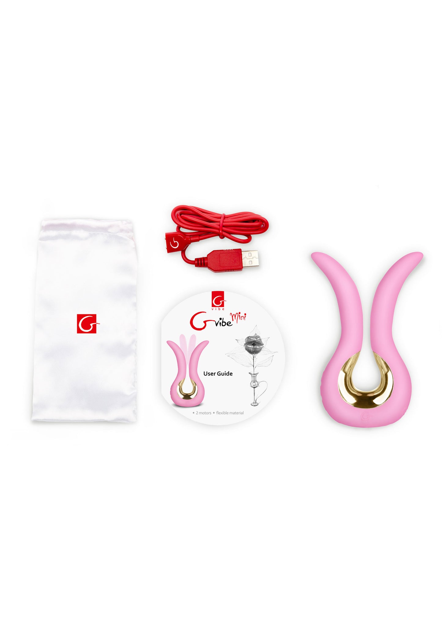 Vibratore vaginale in silicone doppio per punto G e clitoride Gvibe Mini