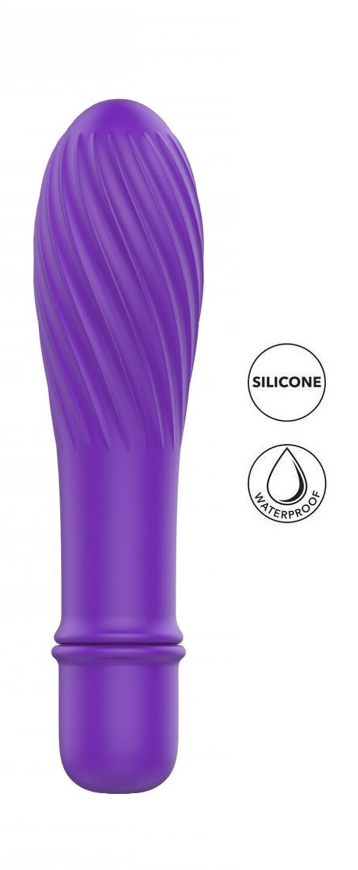 Vibratore vaginale stimolatore vaginale anale in silicone dildo fallo in realistico silicone viola